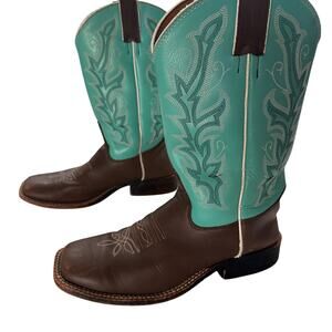 Justin Boots Chocolate Burnished 310JR Kids Size 3D